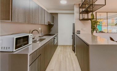 Apartaestudio en la milla de oro para la renta amoblada