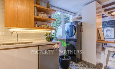 Exclusivo departamento en arriendo con patio privado en El Golf, Las Condes