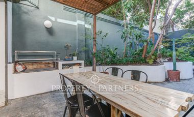 Exclusivo departamento en arriendo con patio privado en El Golf, Las Condes