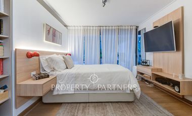 Exclusivo departamento en arriendo con patio privado en El Golf, Las Condes