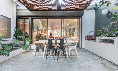 Exclusivo departamento en arriendo con patio privado en El Golf, Las Condes