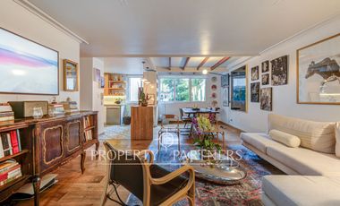 Exclusivo departamento en arriendo con patio privado en El Golf, Las Condes