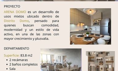 VENTA DEPARTAMENTO EN ARENA DOMO, ENTREGA INMEDIATA A PRECIO OPORTUNIDAD