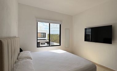 CASA EN RENTA MERIDA, CONKAL, PRIVADA IDILIA, AMUEBLADA, DISPONIBLE.
