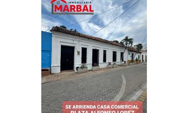 SE ARRIENDA CASA COMERCIAL PLAZA ALFONSO LOPEZ