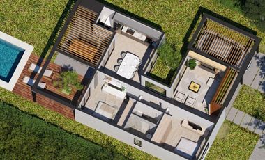 CASA TRES AMBIENTES EN BARRIO LAGUNA AZUL 118M2