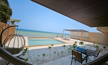 Departamento Frente Al Mar con Alberca | Renta Mensual o Anual en Telchac Puerto