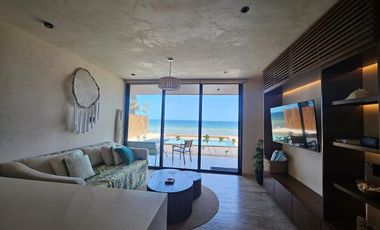 Departamento Frente Al Mar con Alberca | Renta Mensual o Anual en Telchac Puerto
