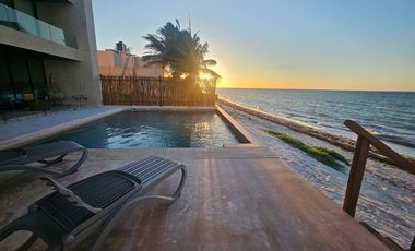 Departamento Frente Al Mar con Alberca | Renta Mensual o Anual en Telchac Puerto
