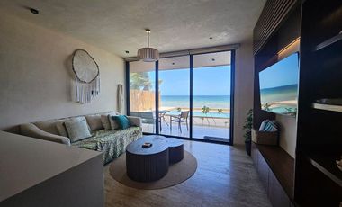 Departamento Frente Al Mar con Alberca | Renta Mensual o Anual en Telchac Puerto