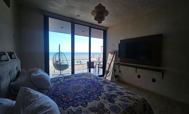 Departamento Frente Al Mar con Alberca | Renta Mensual o Anual en Telchac Puerto