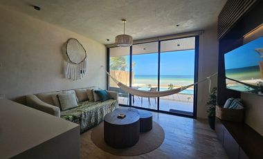 Departamento Frente Al Mar con Alberca | Renta Mensual o Anual en Telchac Puerto