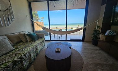 Departamento Frente Al Mar con Alberca | Renta Mensual o Anual en Telchac Puerto