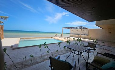 Departamento Frente Al Mar con Alberca | Renta Mensual o Anual en Telchac Puerto