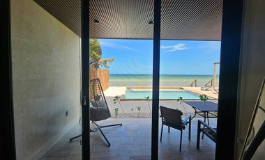 Departamento Frente Al Mar con Alberca | Renta Mensual o Anual en Telchac Puerto