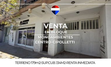 VENTA 3 MONOAMBIENTES CON RENTA -CIPOLLETTI