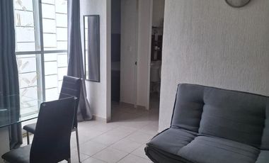 DEPARTAMENTO EN RENTA EN PALMAS TURQUESA EN PLAYA DEL CARMEN, Q. ROO A 10 MIN DE LA PLAYA