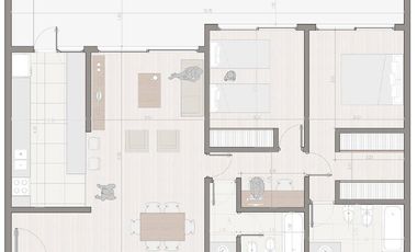 Venta Departamento 2 dormitorios con cocheras Condo 7 Tierra Nueva Fisherton