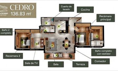 Departamento en La Ceiba Bosque Urbano | Modelo Cedro con terraza y amenidades
