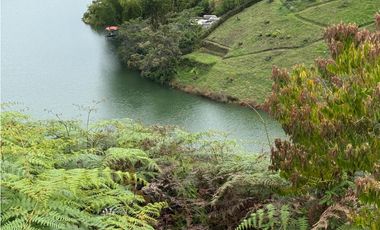 Lote en venta con Cabaña en El Peñol, Con acceso al embalse.