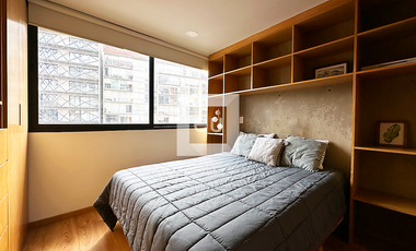 Departamento tipo loft con terraza amueblado en RENTA en la Juárez