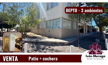 DEPARTAMENTO PB 3amb/ Cochera/ Patio -  PUERTO MADRYN