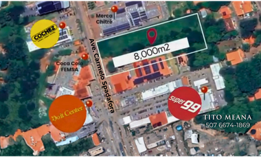 VENTA DE TERRENO EN HERRERA, CHITRE AREA COMERCIAL