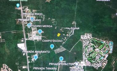 TERRENO EN XCUNYA ENTRE LA MAYAB, COUNTRY CLUB Y ALTOZANO
