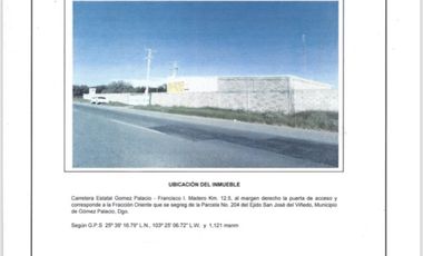 Finca-Rancho en Venta en San José de Viñedo, Gómez Palacio, Durango