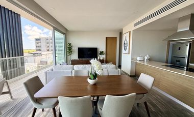 Departamento en renta en Riva, Puerto Cancún totalmente remodelado y listo para estrenar