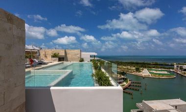 Departamento en renta en Riva, Puerto Cancún totalmente remodelado y listo para estrenar