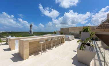 Departamento en renta en Riva, Puerto Cancún totalmente remodelado y listo para estrenar