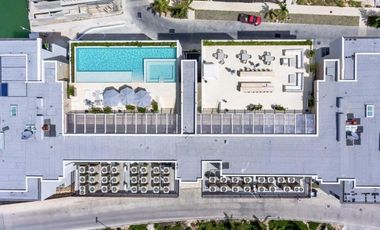 Departamento en renta en Riva, Puerto Cancún totalmente remodelado y listo para estrenar