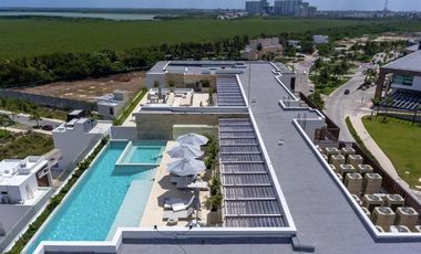 Departamento en renta en Riva, Puerto Cancún totalmente remodelado y listo para estrenar