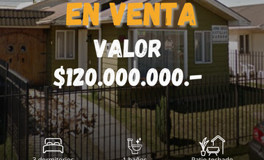 VENTA DE CASA EN PUERTO MONTT SECTOR ALTOS DE TENGLO
