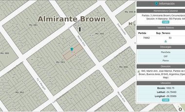 OPORTUNIDAD LOTE DE MAS DE 1000 M2 IDEAL INVERSOR