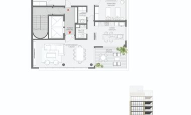 PISO 3 DORM BV GALVEZ Y SARMIENTO PLAZA PUEYRREDON