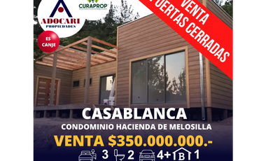 CASABLANCA - MELOSILLA - CASA EN VENTA - 3D 2B 4E 1B
