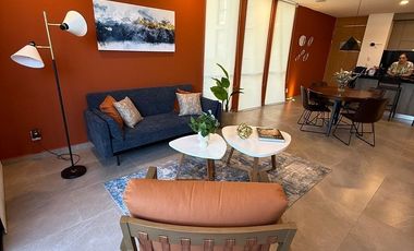 Loft Amueblado en Distrito Sophia con jardín privado | Renta facturable