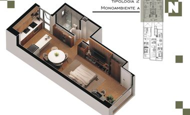 VENTA DPTO MONOAMBIENTE PLENO CENTRO