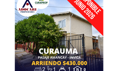 CURAUMA - INVICA - PSJE AMANCAY - CASA PAREADA 2D 1B 1E