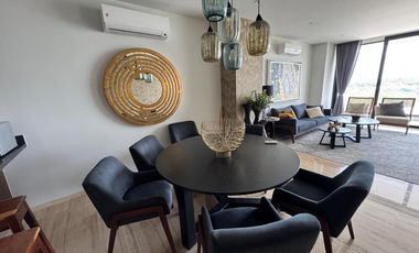 Renta departamento  amueblado en Town Square