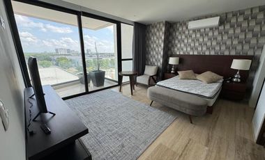 Renta departamento  amueblado en Town Square