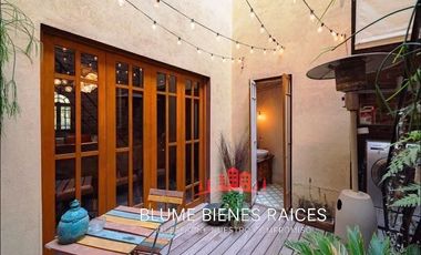 Renta de hermosa Casa de Época amueblada en Condominio, en Roma Sur