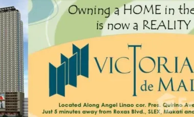1 Bedroom Condo for rent at Victoria de Malate