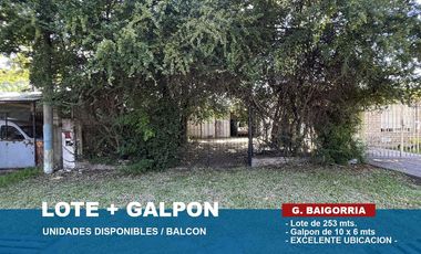 LOTE MAS GALPON EN VENTA - GRANADERO BAIGORRIA
