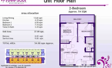 3 Bedroom Condo for sale at Rhapsody Residences