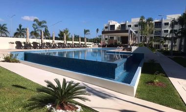 Departamento en Renta Cancún, 2 Recámaras, Zona Huayacán en Residencial Privado