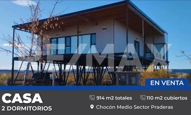 CASA ELEVADA 2 DORMITORIOS CHOCON MEDIO 