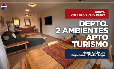 Depto. 2 ambientes en Villa Huapi - Apto turismo